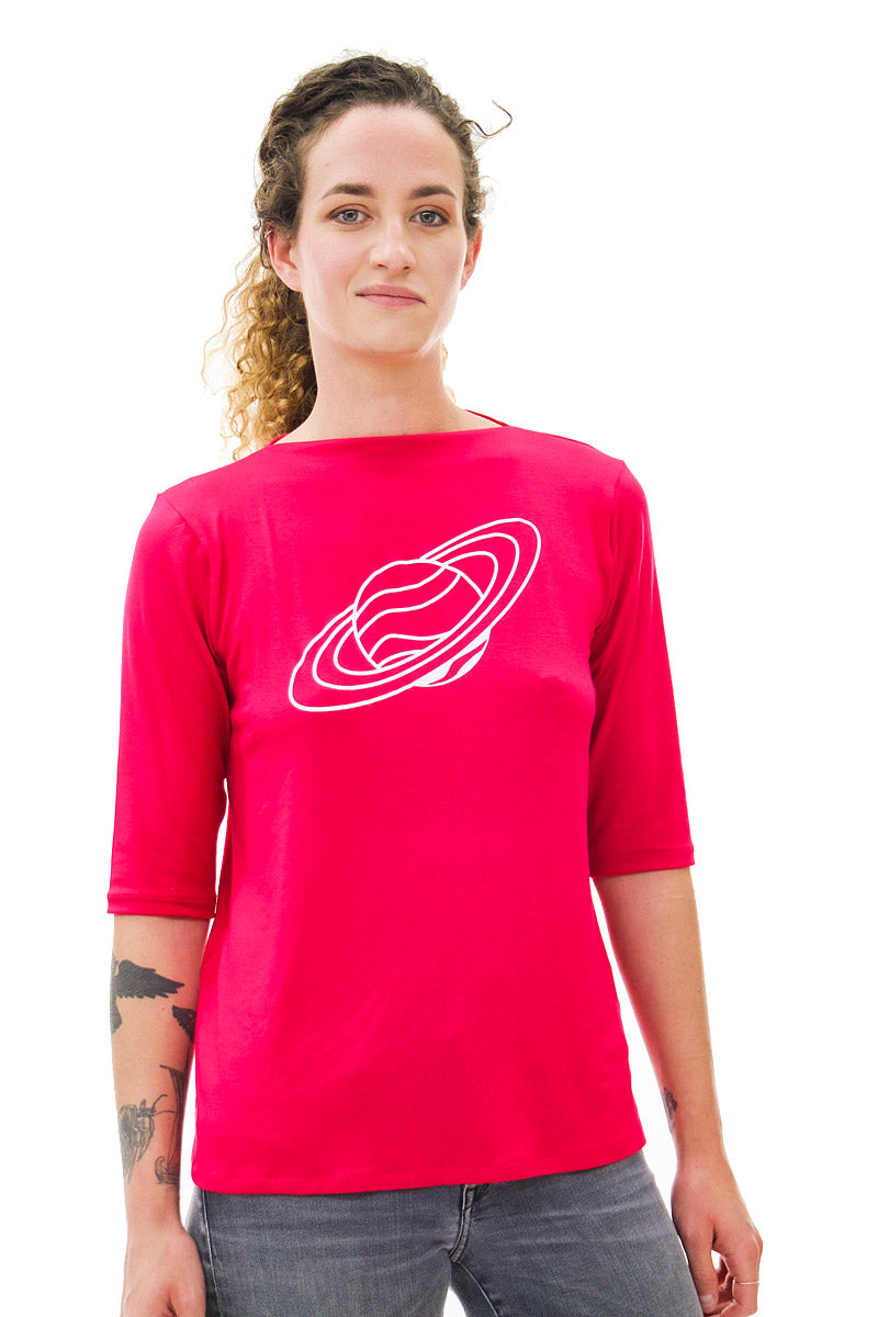 Pink Saturn 3/4 Sleeve Shirt
