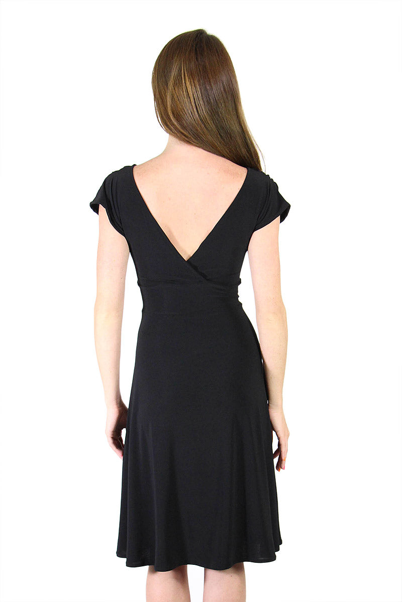 Black Veronica Lake Dress Knee Length Dress