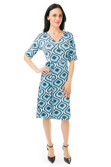Blue Lava Wrap Dress