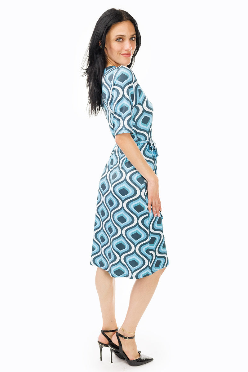 Blue Lava Wrap Dress