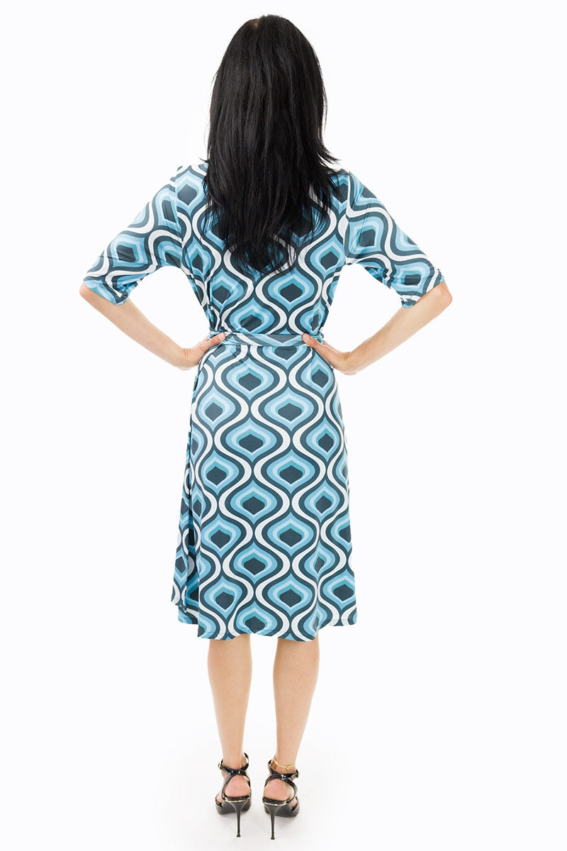 Blue Lava Wrap Dress