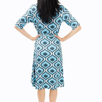 Blue Lava Wrap Dress