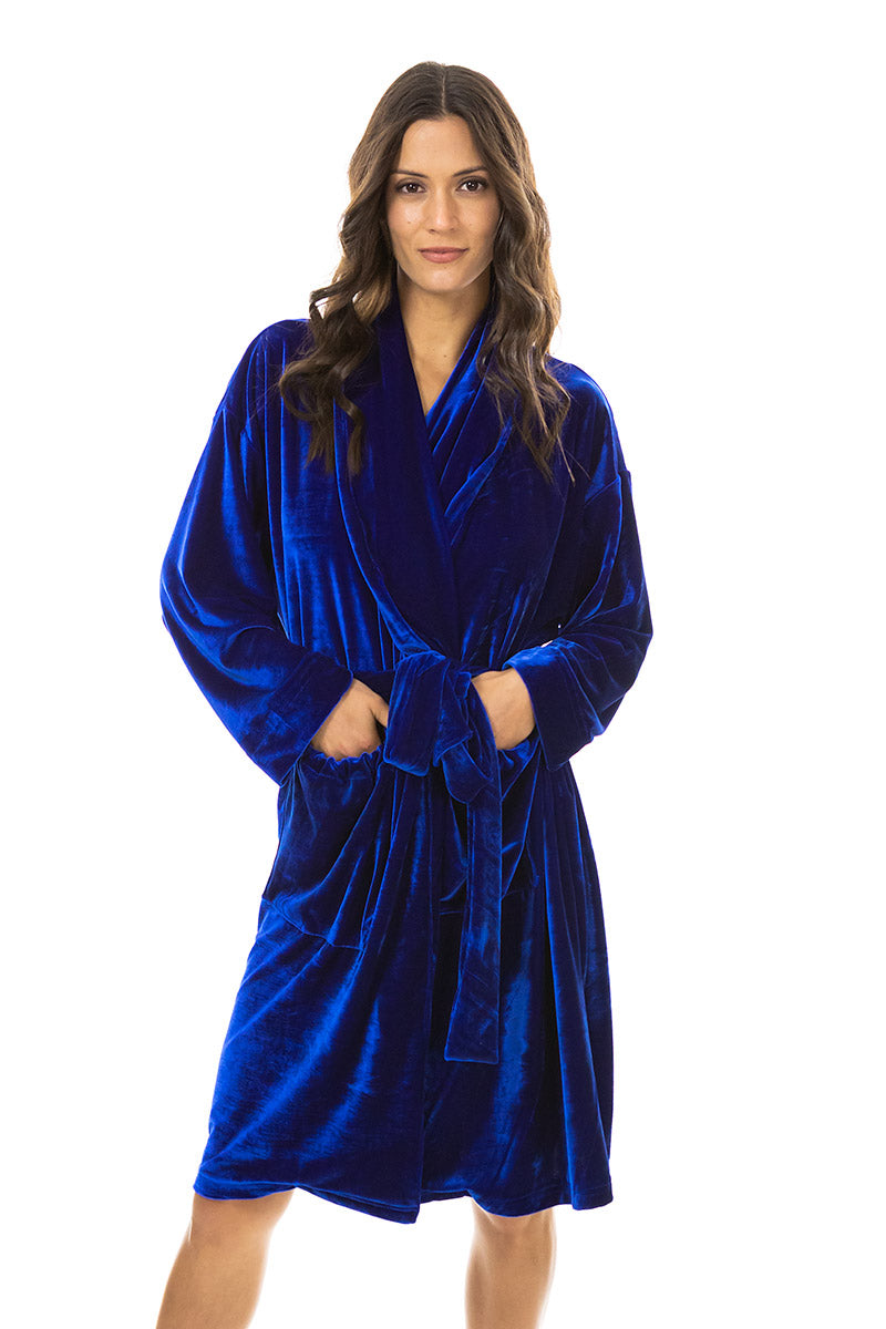 Blue Velvet Robe