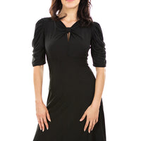 Black Keyhole Dress with Destiny Sleeves