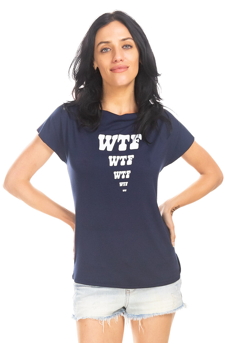 WTF Cowl Neck T-Shirt