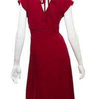 Red Veronica Lake Knee Length Dress