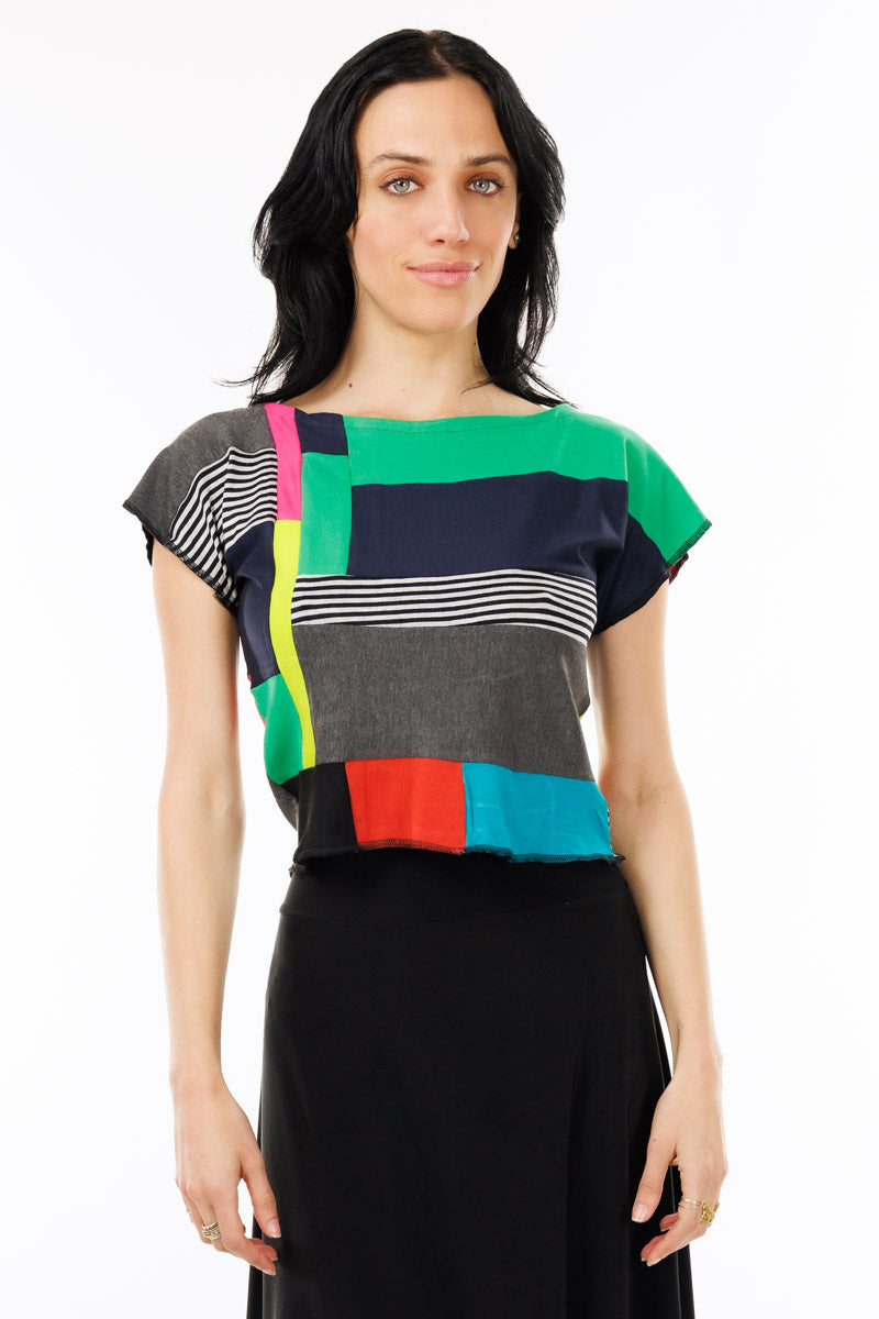 Patchwork Not-So-Cropped Top
