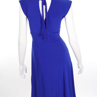Royal Blue Veronica Lake Knee Length Dress