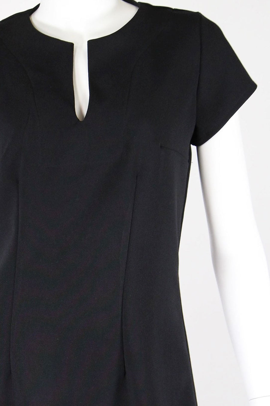 Black Tunic Dress with Darts Xs (0 - 2) Black Tunic Dress with Darts Xs (0 - 2)