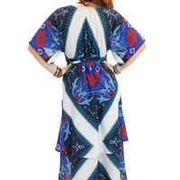 Nouveau Poppy Double-tiered Carli Dress
