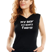 My Body My Rights Forever Black Tank Top