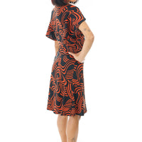 Racetrack Ribbon Tie Keyhole Dress