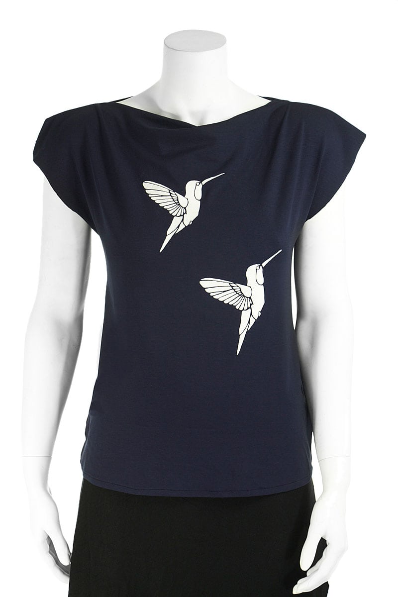 Humming Bird Navy T-Shirt